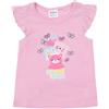 Mawi Canotta jersey bimba rosa chiaro con frill stampata
