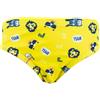 Mawi Costume slip bimbo giallo stampato