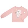 Mawi Maglia jersey manica lunga bimba rosa con stampa