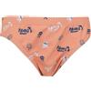 Mawi Costume slip bimbo arancio stampato