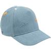 Mawi Cappello da baseball bimbo finto denim stampato