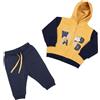 Mawi Completo jogging bimbo bicolor blu/giallo