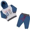 Mawi Completo jogging bimbo bicolor blu/grigio