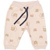 Mawi Pantalone felpato bimbo beige stampato