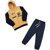 Mawi Completo jogging bimbo bicolor blu/giallo