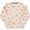Mawi Felpa bimbo beige orsetti