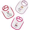Mawi Set 3 bavaglini bimbo con clip