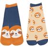 Mawi Set 2 paia di calze antiscivolo bimbo beige e blu