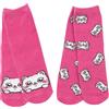 Mawi Set 2 paia di calze antiscivolo bimba rosa con gattino