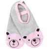 Mawi Calze antiscivolo modello balleria grigie/rosa