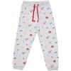 Mawi Pantalone felpato bimbo grigio chiaro "university"