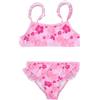 Mawi Bikini bimba rosa con fiori