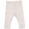 Mawi Legging felpato bimba beige trama a quadri