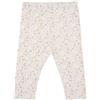 Mawi Legging felpato bimba beige stampato