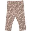 Mawi Legging felpato bimba marrone stampato
