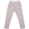 Mawi Pantalone felpato bimba grigio stampa maculata