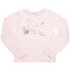 Mawi Maglia jersey manica lunga bimba rosa chiaro stampata