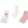 Mawi Set 3 paia di calze bimba stampa floreale