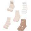 Mawi Set 5 paia di calze bimbo bianco e beige