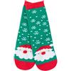 Mawi Calze antiscivolo unisex verdi "christmas"