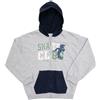 Mawi Felpa zip bimba grigio/blu stampata
