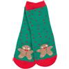 Mawi Calze antiscivolo unisex verdi "christmas"