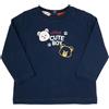 Mawi T-shirt jersey manica lunga bimbo blue stampata
