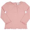 Mawi T-shirt manica lunga da bambina rosa costina