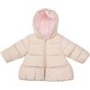 Mawi Piumino imbottito con cappuccio bimba beige