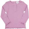 Mawi T-shirt manica lunga da bambina lilla costina