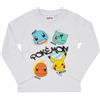Pokemon T-shirt manica lunga bimbo bianca "Pokemon"