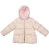 Mawi Piumino imbottito con cappuccio bimba beige