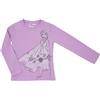 Disney T-shirt manica lunga bimba lilla "Frozen"