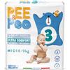 Pee&Poo Pannolini ULTRAFIT MIDI TAGLIA 3 22 pz - PEE&POO