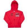 Disney Felpa con zip e cappucio bimbo rossa "Sonic"