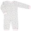 Mawi Pigiama intero bimba grigio/rosa stampa "ballerine"