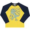 Mawi Maglia jersey manica lunga bimbo blu/giallo "dino"