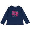 Chicco T.SHIRT M/L BLU ST CUORI E SCRITTE - chicco