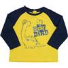 Mawi T-shirt jersey manica lunga bimbo blu/giallo "dino"