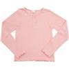Mawi T-shirt basic manica lunga bimba rosa costina
