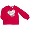 Mawi T-shirt manica lunga bimba rossa stampata