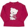 Mawi Lupetto interlock bimba rosso stampato "orsetti"
