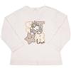 Mawi Lupetto interlock bimba panna stampato "unicorno"