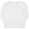 Mawi T-shirt manica lunga costina bimba bianca