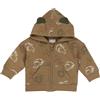 Chicco CARDIGAN CON CAPPUCCIO e zip all over giungla - chicco