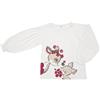 Mawi T-shirt manica lunga bimba panna stampata