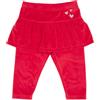 Mawi Legging ciniglia bimba rosso decorato