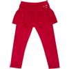 Mawi Legging ciniglia bimba rosso decorato