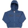 Mawi Felpa con zip e cappuccio bimbo blue stampata