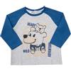 Mawi T-shirt jersey raglan bimbo bicolor stampata